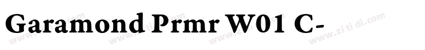 Garamond Prmr W01 C字体转换